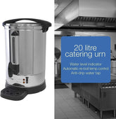 Lloytron Stainless Steel Hot Water Urn 20Ltr  Adomoo